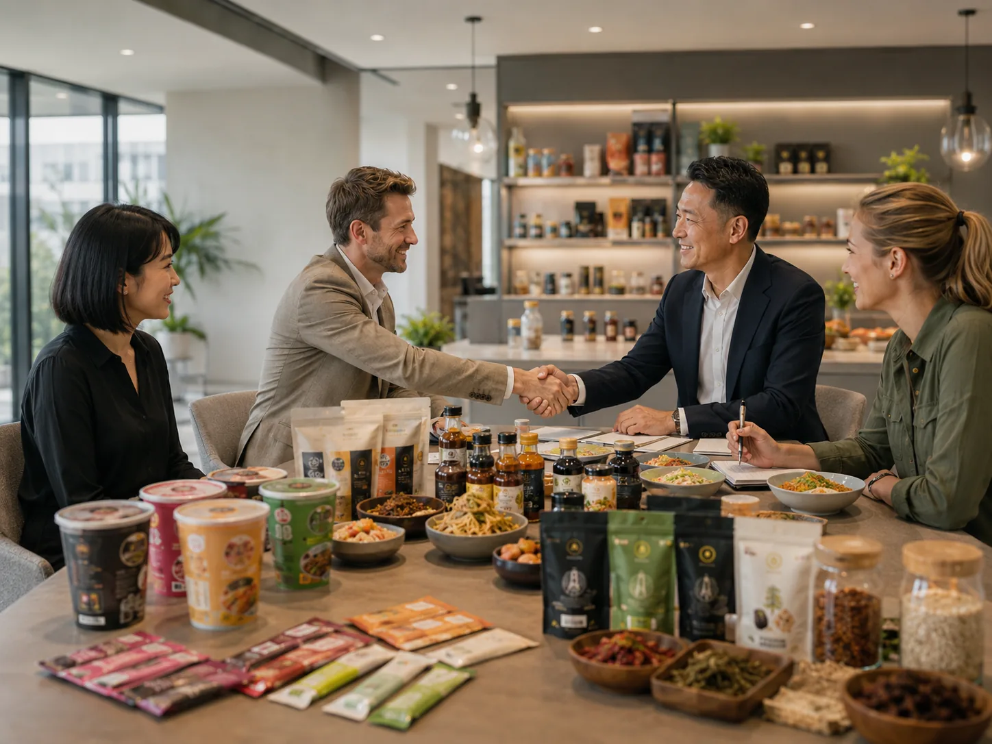 Wok Foods partnership meeting with retail-ready food products