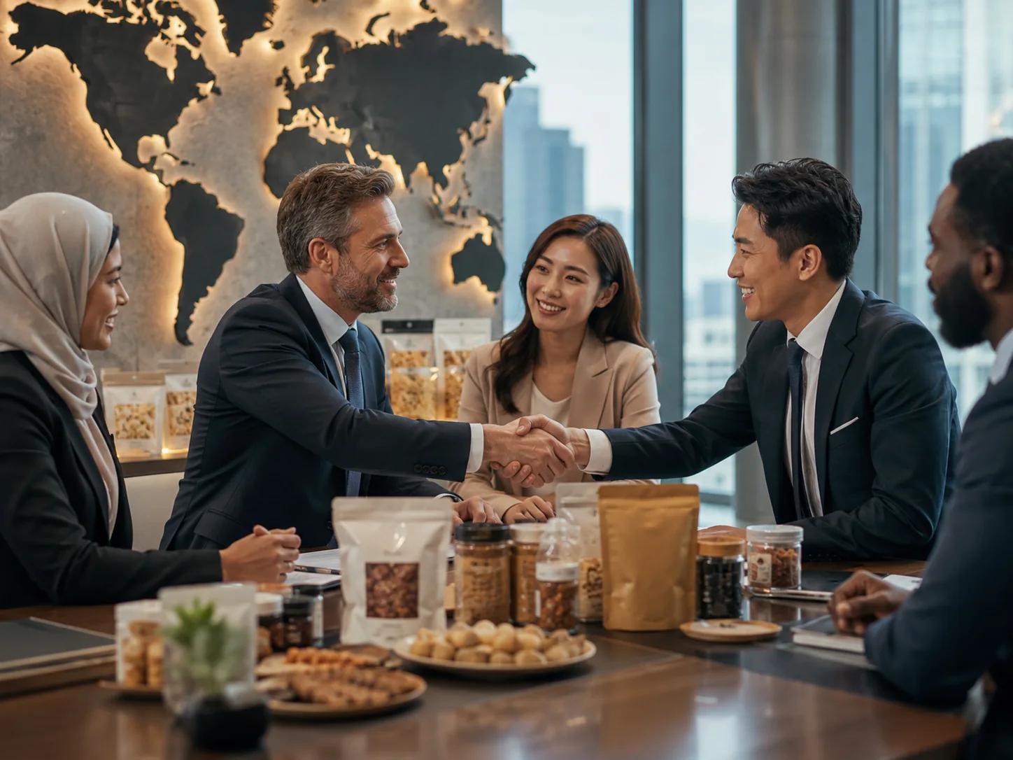 International food business partnership and commercial alignment