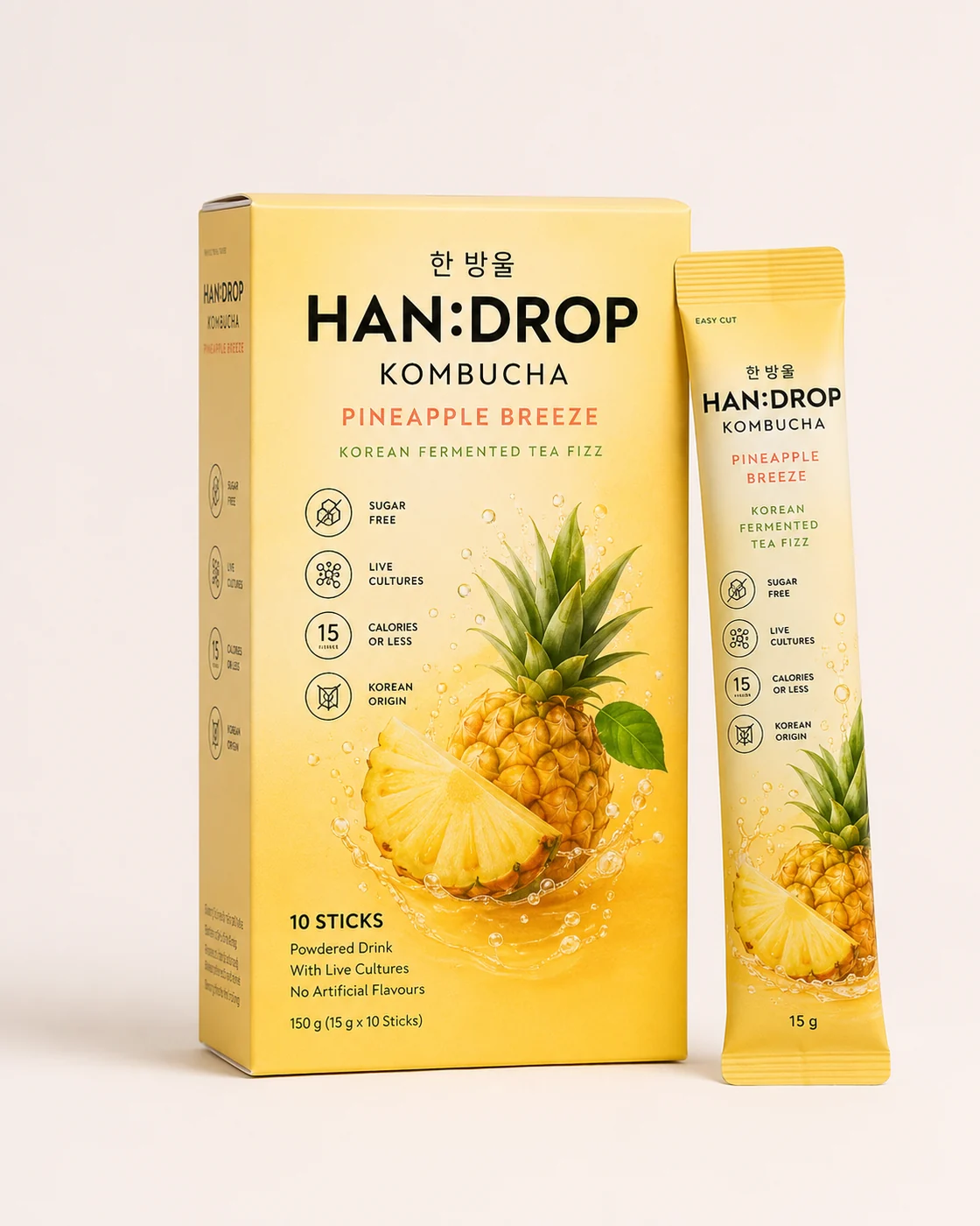 HAN:DROP Kombucha Pineapple Breeze pack