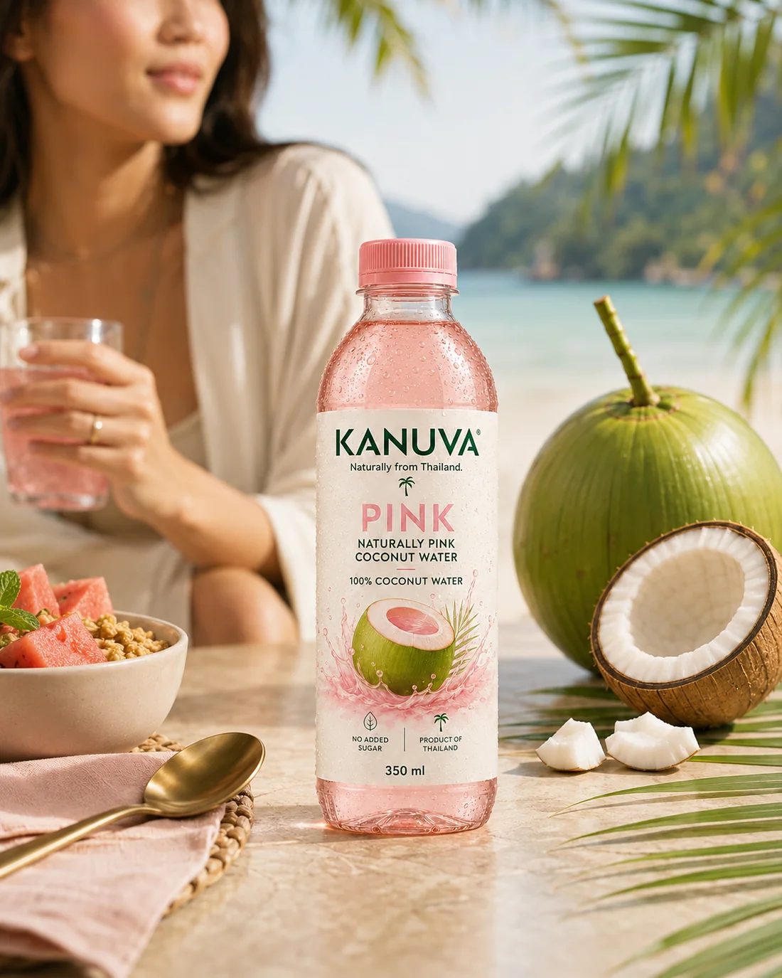KANUVA Pink served at a tropical breakfast
