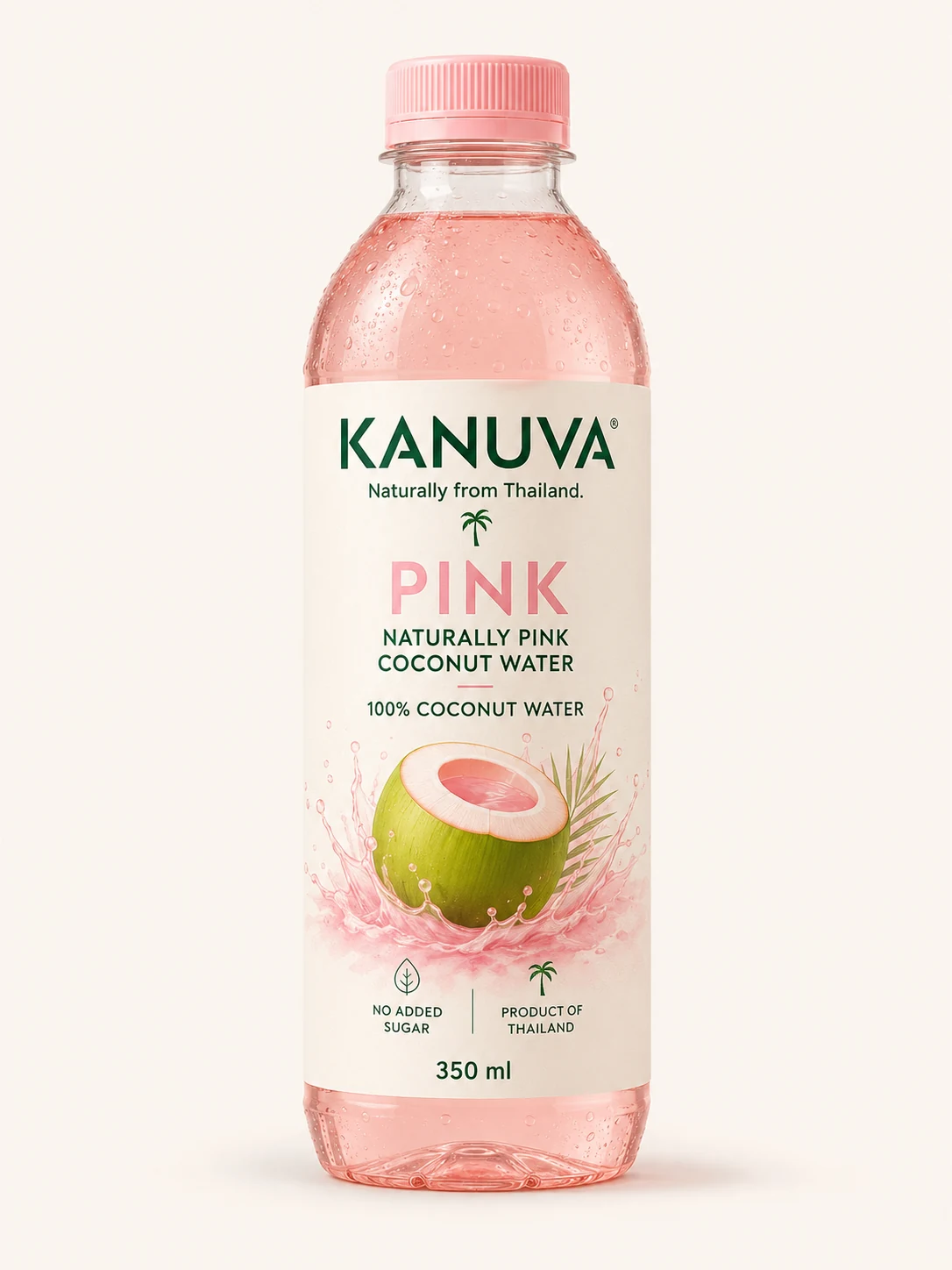KANUVA Pink Naturally Pink Coconut Water PET bottle