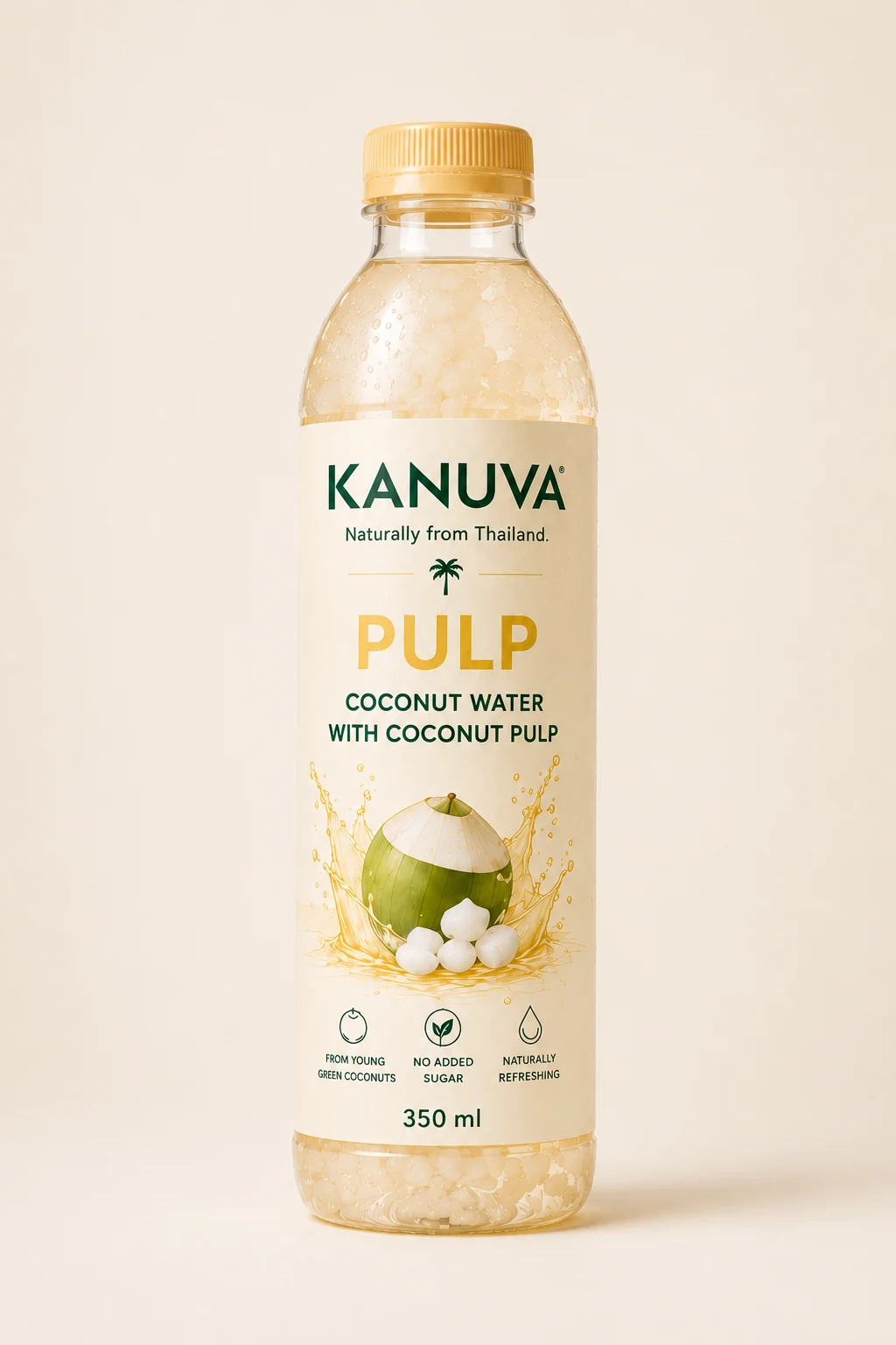 KANUVA Pulp Coconut Water with Coconut Pulp PET bottle