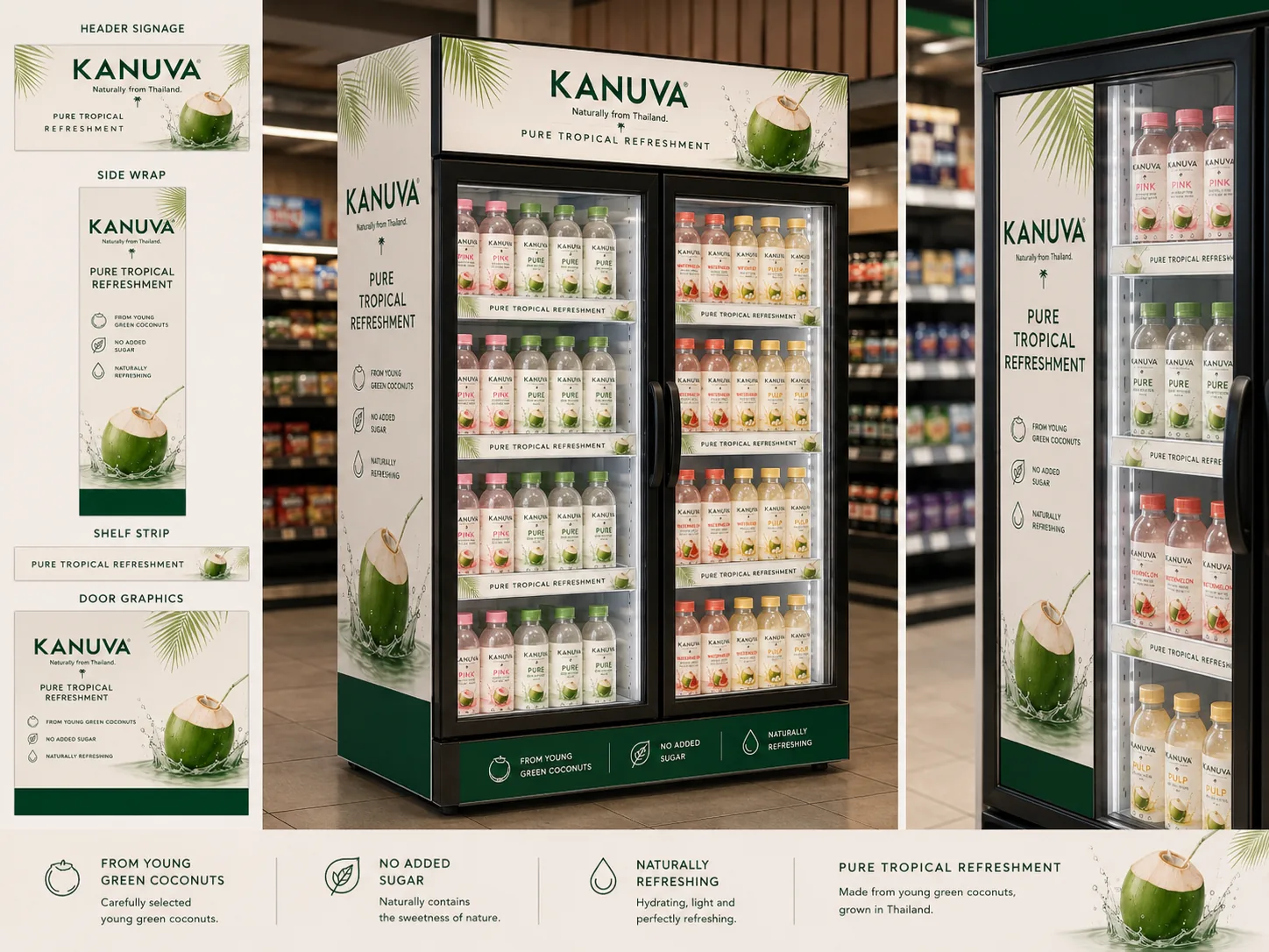 KANUVA branded retail refrigerator