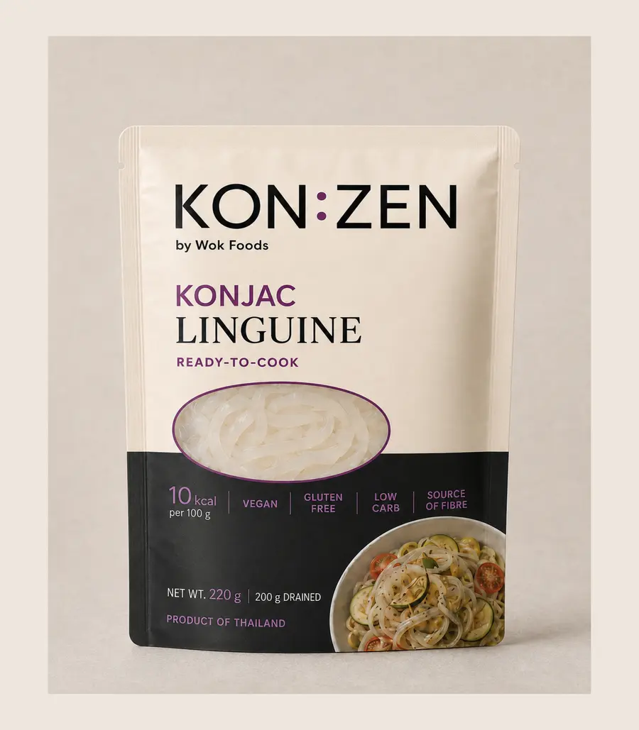 Konjac Linguine 220 g front pouch