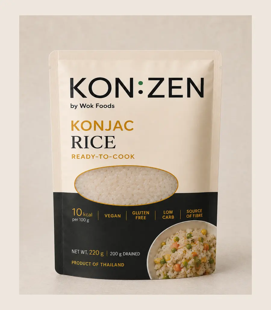 Konjac Rice 220 g front pouch
