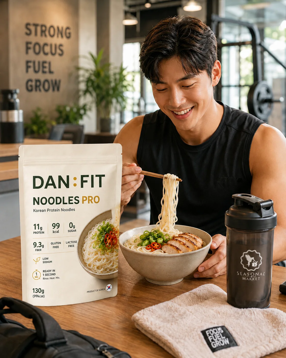 Fitness bowl with DAN:FIT NOODLES PRO