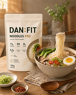 Hot soup protein noodles
