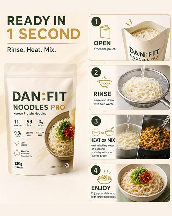 DAN:FIT NOODLES PRO ready in 1 second usage guide