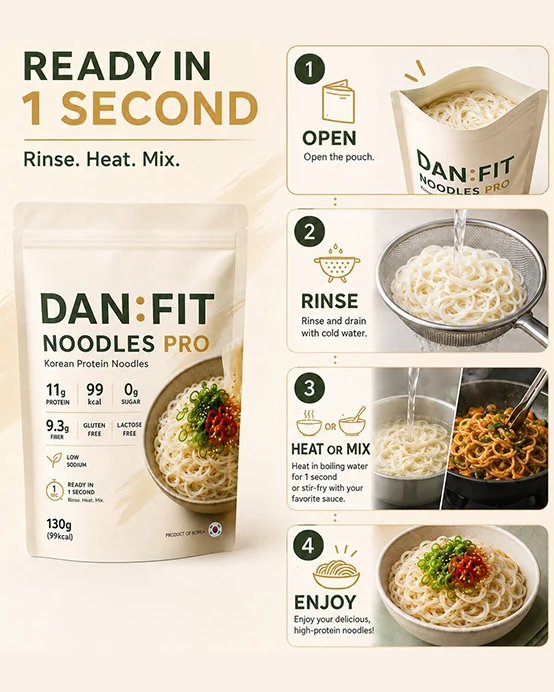 DAN:FIT NOODLES PRO ready in 1 second usage guide