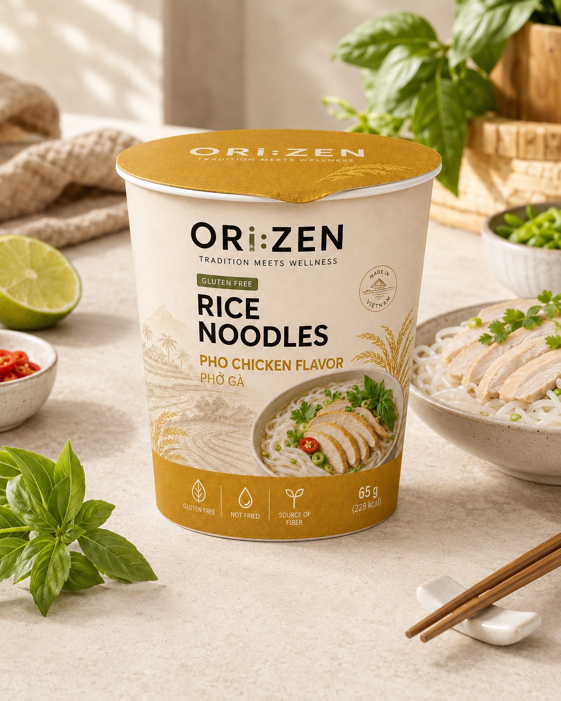 ORI:ZEN Pho Chicken rice noodle cup