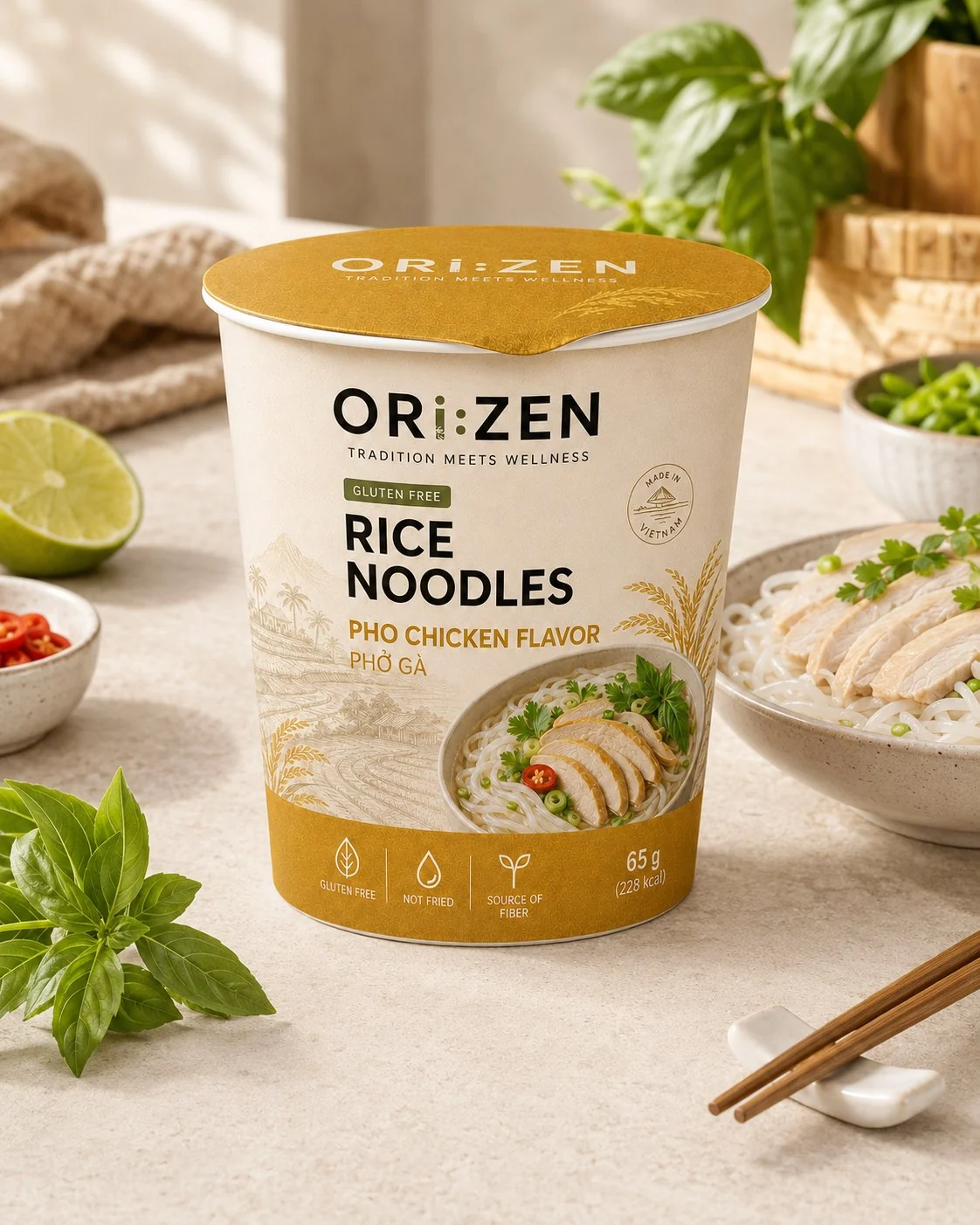 ORI:ZEN Pho Chicken rice noodle cup