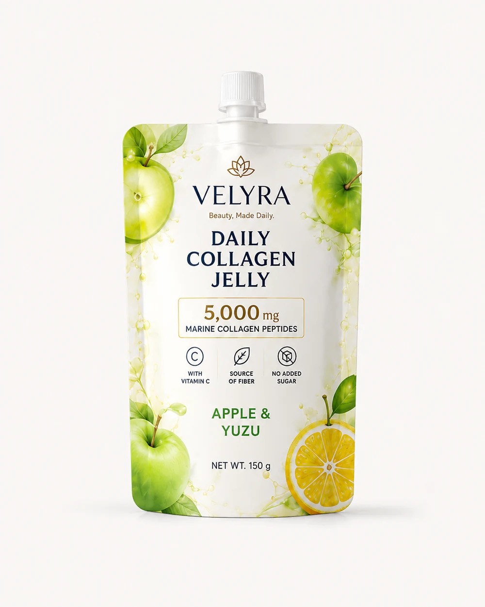 VELYRA Apple & Yuzu Daily Collagen Jelly pouch
