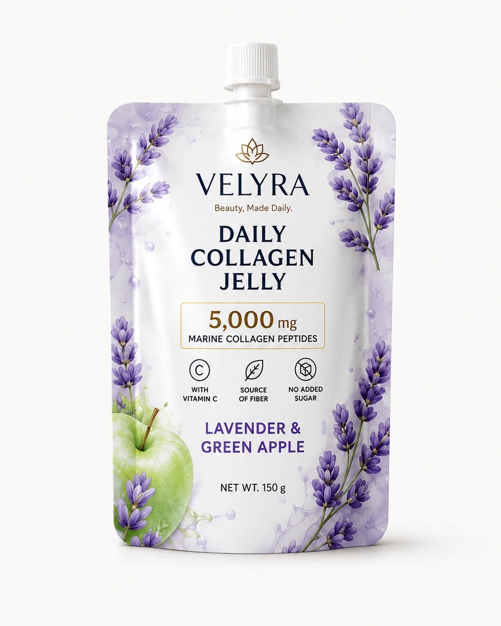 VELYRA Lavender & Green Apple Daily Collagen Jelly pouch