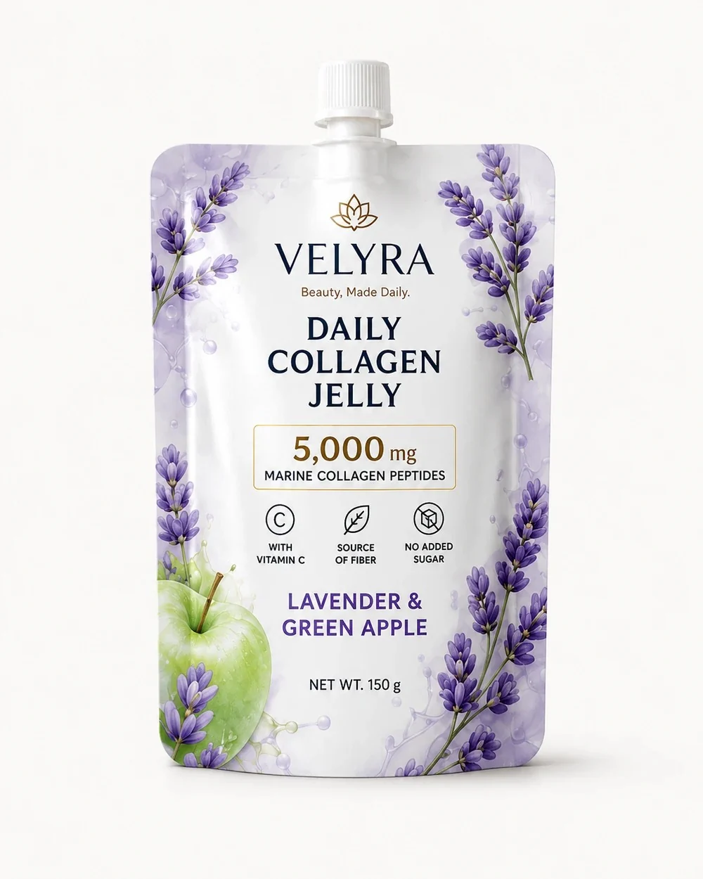 VELYRA Lavender & Green Apple Daily Collagen Jelly pouch