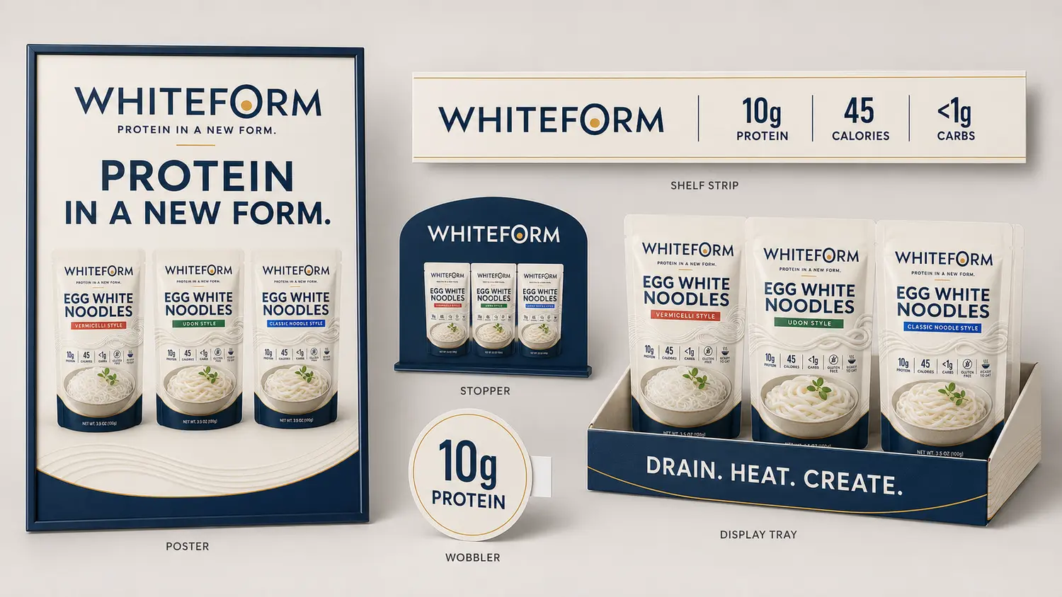 WHITEFORM point-of-sale launch toolkit concept