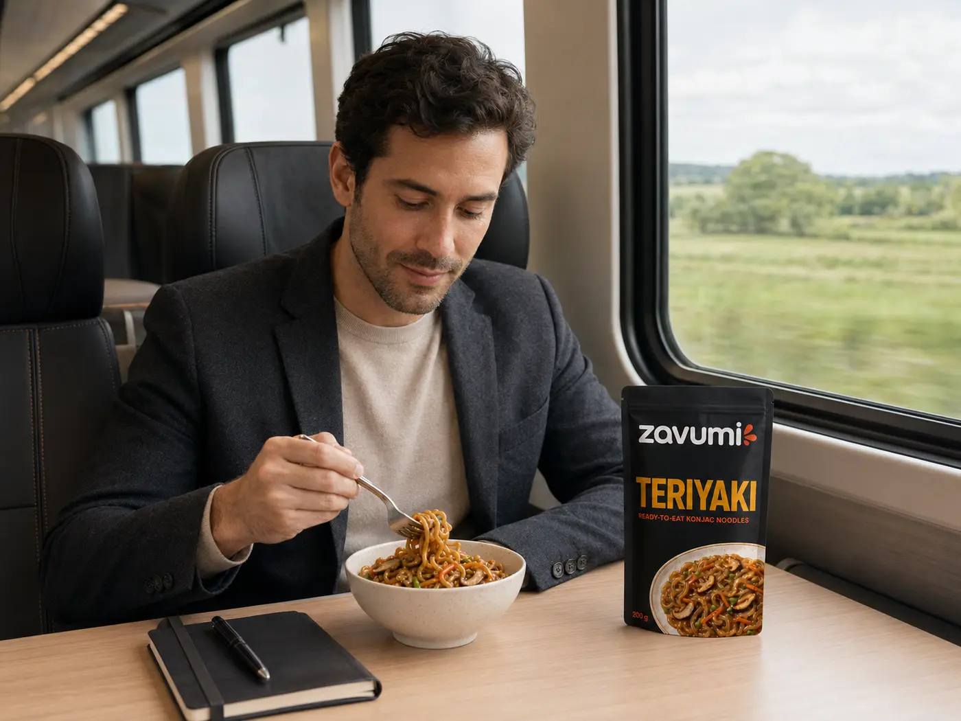 Travel lifestyle scene featuring ZAVUMI